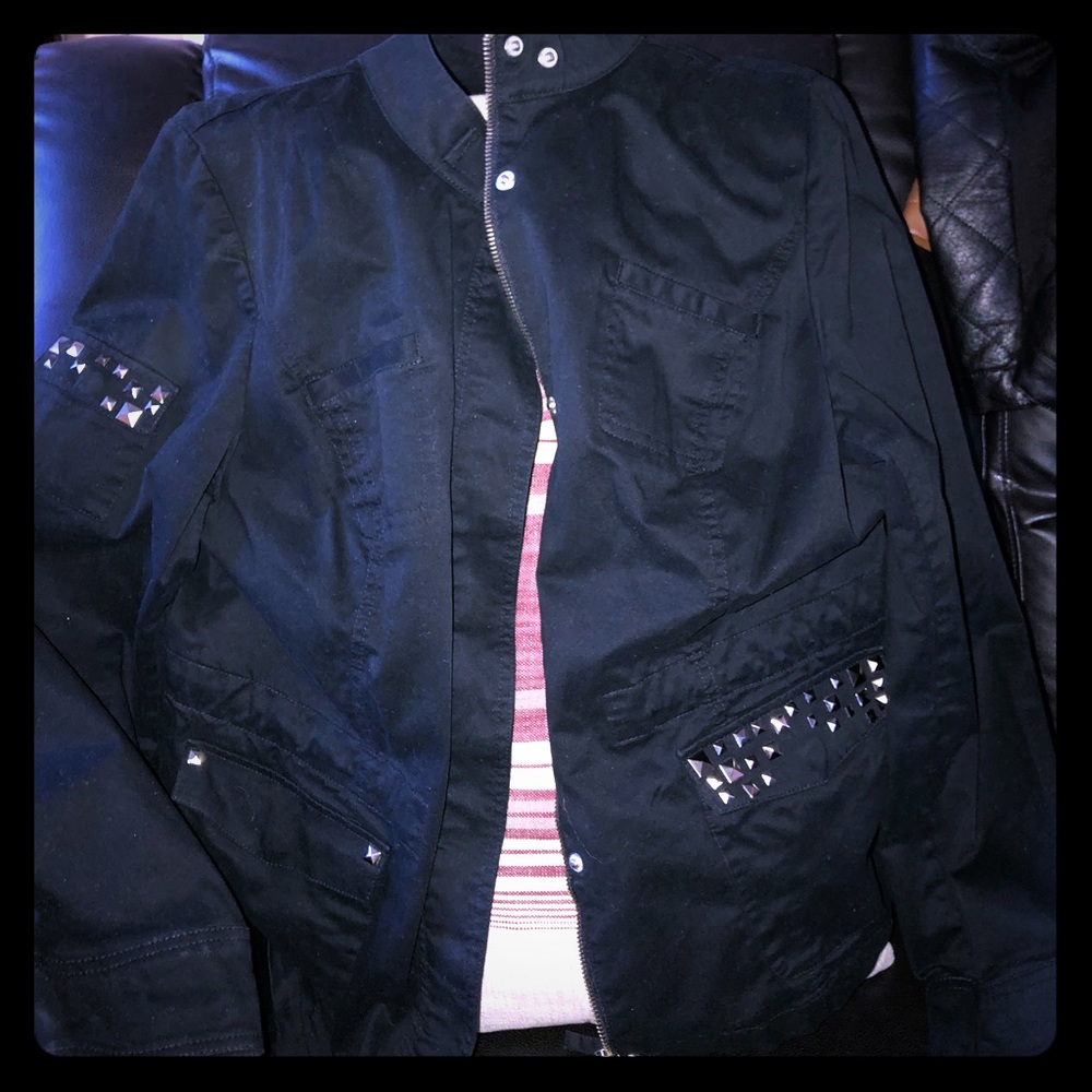 Black jacket 14/16 military style Lane Bryant